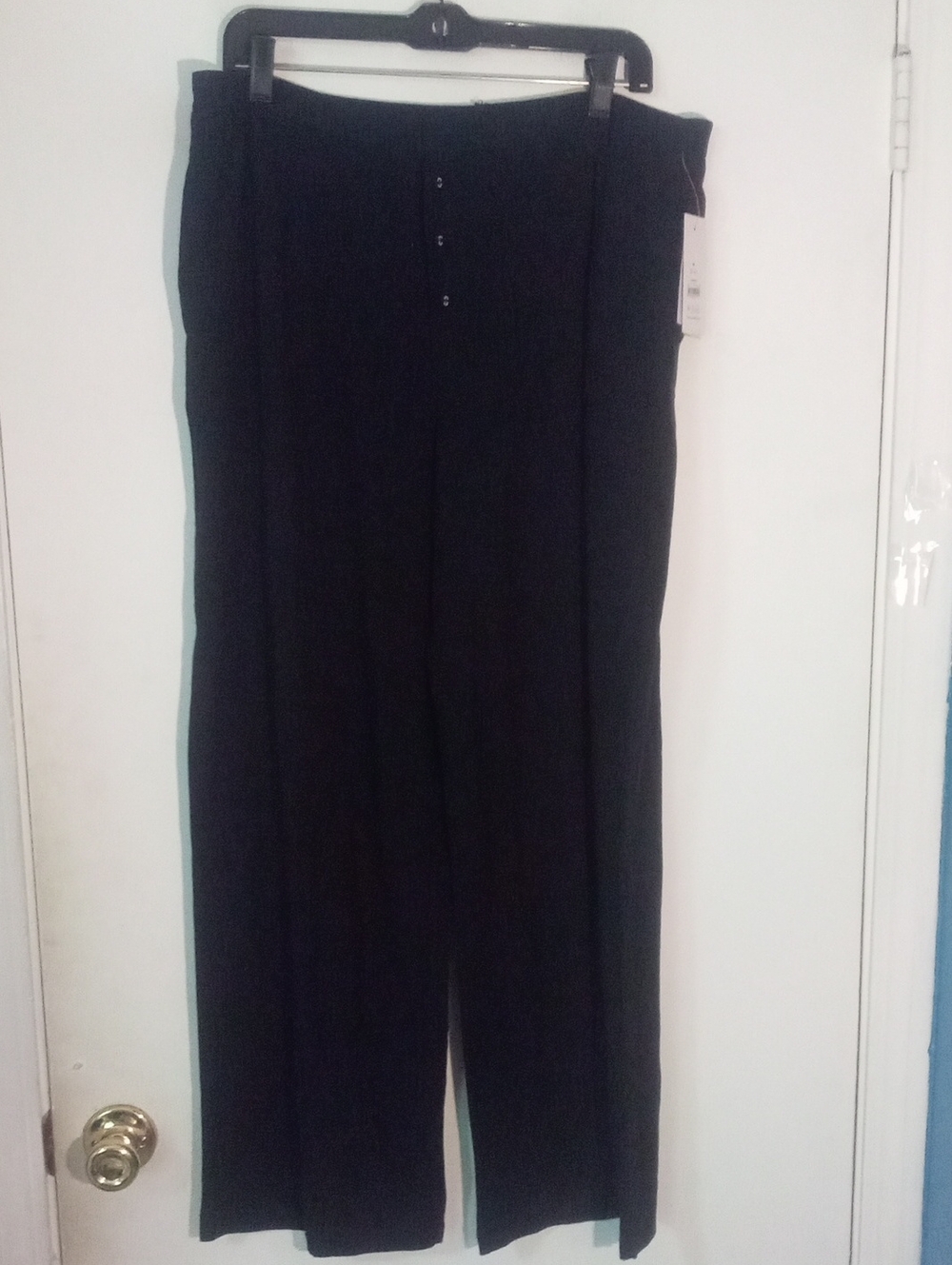 Joyspun Black Sleep Lounge Pants Medium 8 10 NWT $20